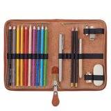Sonnenleder “Lasse” Vegetable Tanned Leather School Case, Natural Pen Case Sonnenleder 