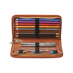 Sonnenleder “Novalis” Vegetable Tanned Leather Pen and Pencil Case Pen Case Sonnenleder 