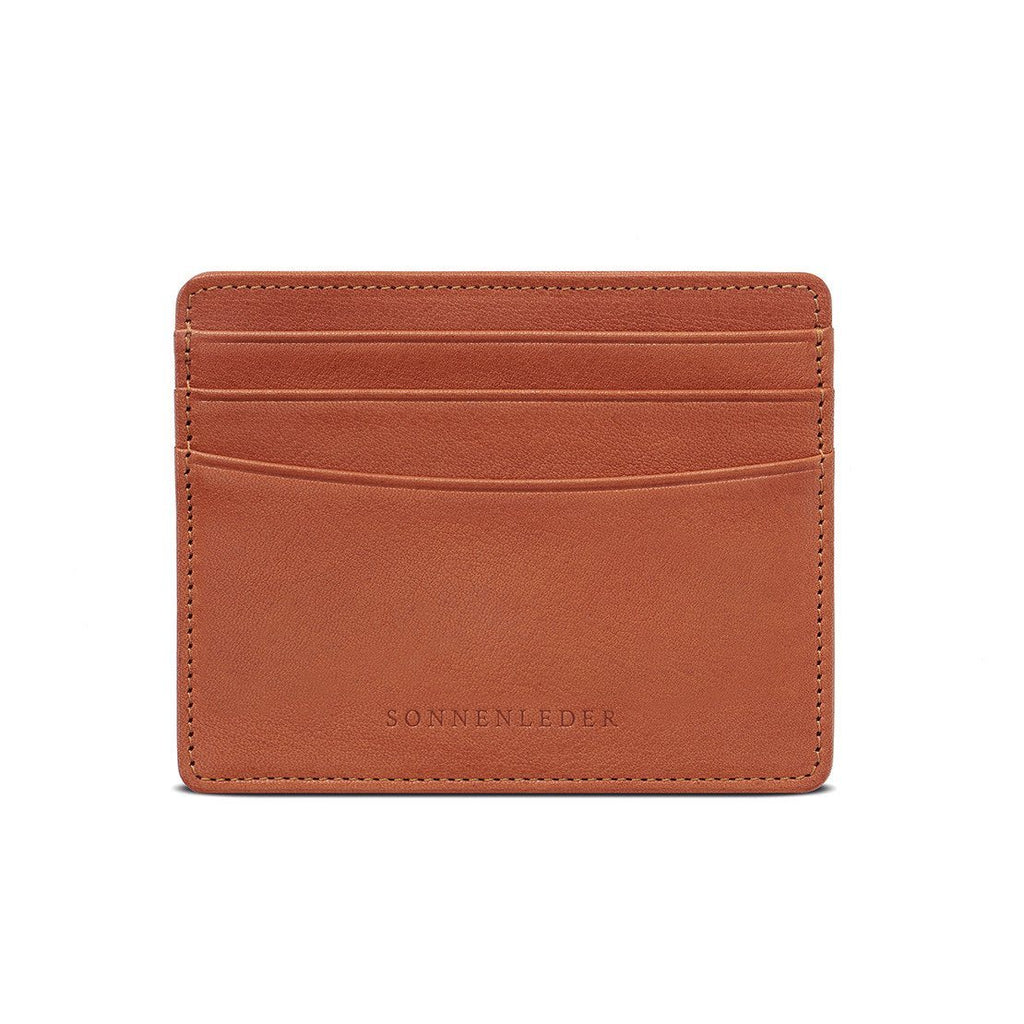 Sonnenleder “Elz” Vegetable Tanned Leather Credit Card Case Leather Wallet Sonnenleder Natural 