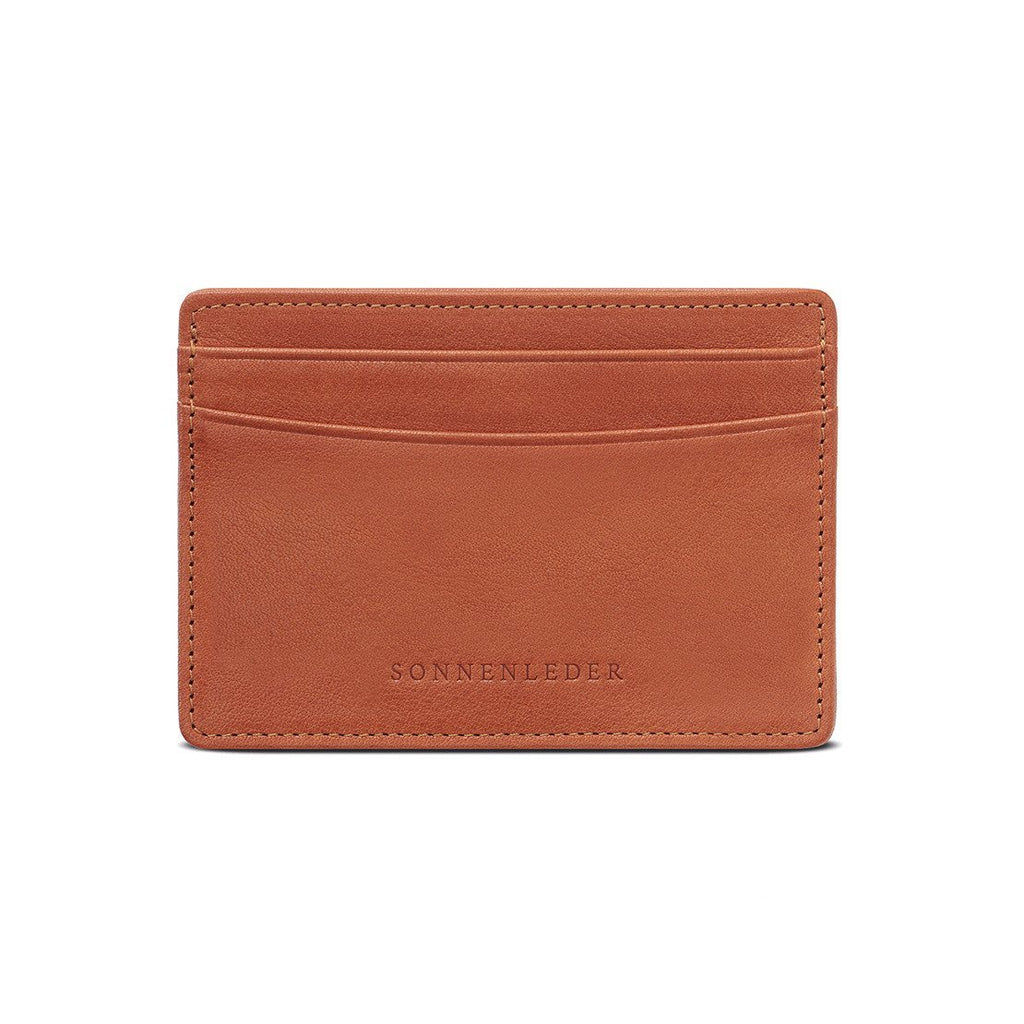 Sonnenleder “Ise” Vegetable Tanned Leather Credit Card Case Leather Wallet Sonnenleder Natural 