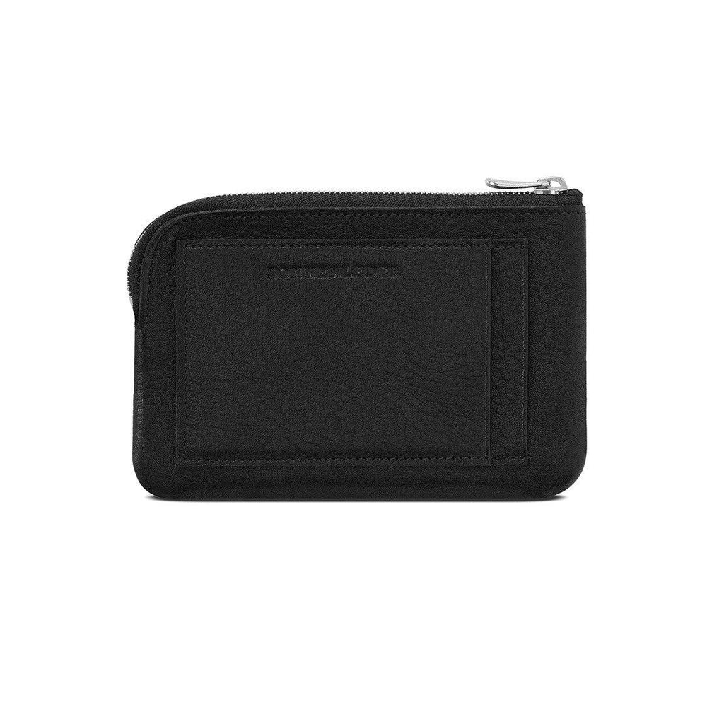 Sonnenleder “Monteverdi” Vegetable Tanned Leather Pouch Leather Wallet Sonnenleder Black 