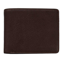 Sonnenleder "Spree" Vegetable Tanned Leather Wallet with 3 CC Slots and Coin Pocket, Mocha Brown Leather Wallet Sonnenleder 