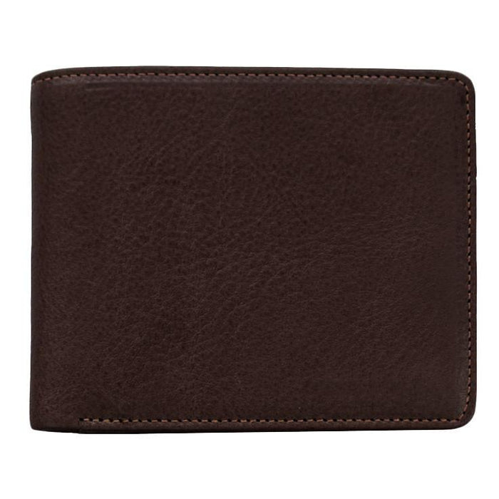 Sonnenleder "Spree" Vegetable Tanned Leather Wallet with 3 CC Slots and Coin Pocket, Mocha Brown Leather Wallet Sonnenleder 
