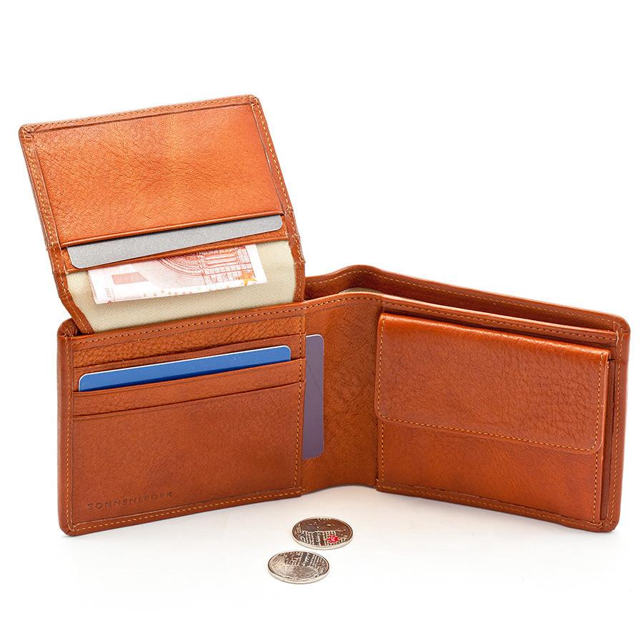 Sonnenleder "Lech" Vegetable Tanned Leather Wallet with 8 CC Slots and Coin Pocket, Natural Leather Wallet Sonnenleder 