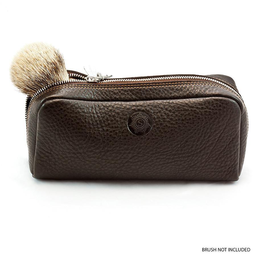 Sonnenleder "Faschina" Vegetable Tanned Leather Toiletry Bag Grooming Travel Case Sonnenleder 