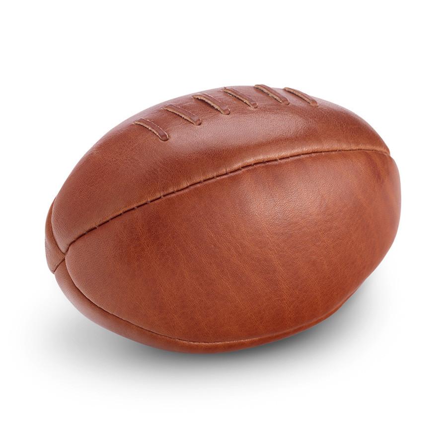 Sonnenleder Vegetable Tanned Leather Mini Rugby Ball, Natural Leather Mini Rugby Ball Sonnenleder 
