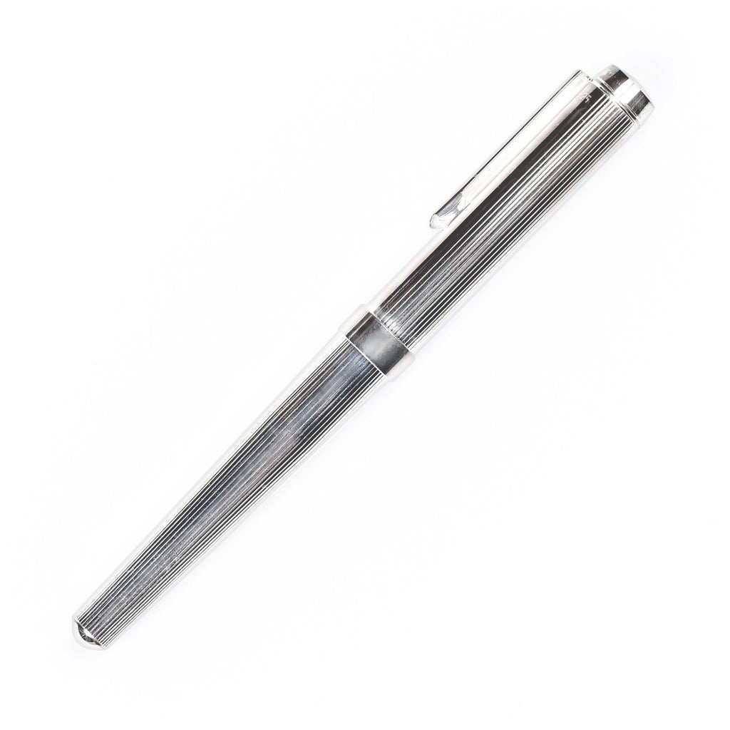 Nespen "Classico" 925 Sterling Silver Fountain Pen, Broad Nib Fountain Pen Nespen Lines 