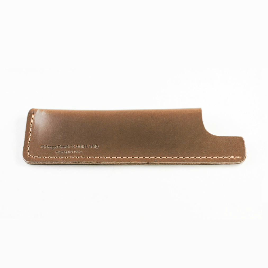 Chicago Comb Co. Sheaths in Horween Leather, No. 2 & 4 Comb Sheath Chicago Comb Co Stone Grey 