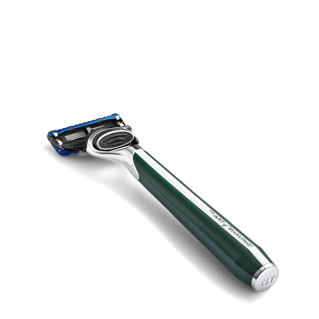The Art of Shaving Morris Park Collection Razor with Gillette 5 Blade Cartridge Type Safety Razor The Art of Shaving British Racing Green 