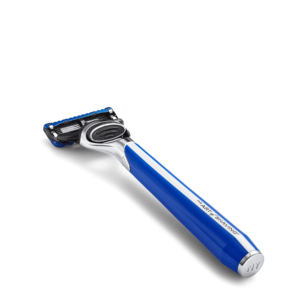 The Art of Shaving Morris Park Collection Razor with Gillette 5 Blade Cartridge Type Safety Razor The Art of Shaving Royal Blue 