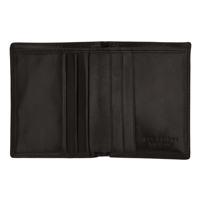 The Bridge Story Uomo Credit Card Holder with 4 CC Slots Leather Wallet The Bridge Black 