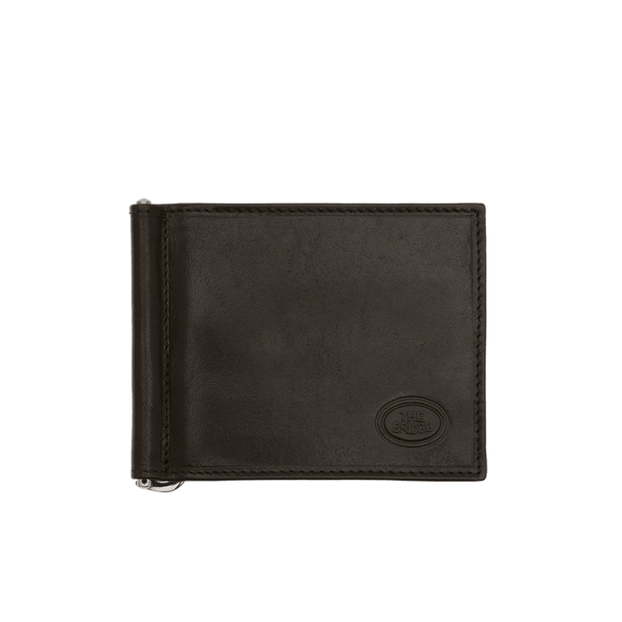 The Bridge Story Uomo Money Clip Leather Wallet with 6 CC Slots Leather Wallet The Bridge 