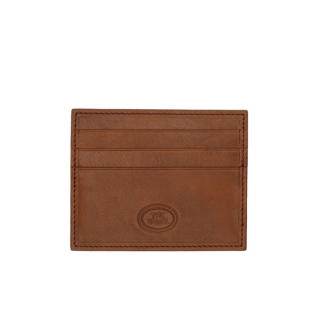 The Bridge Story Uomo Credit Card Holder Leather Wallet The Bridge Brown 