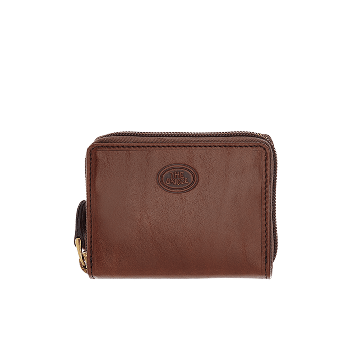 The Bridge Story Uomo Zipped Credit Card Holder with Coin Case Leather Wallet The Bridge 