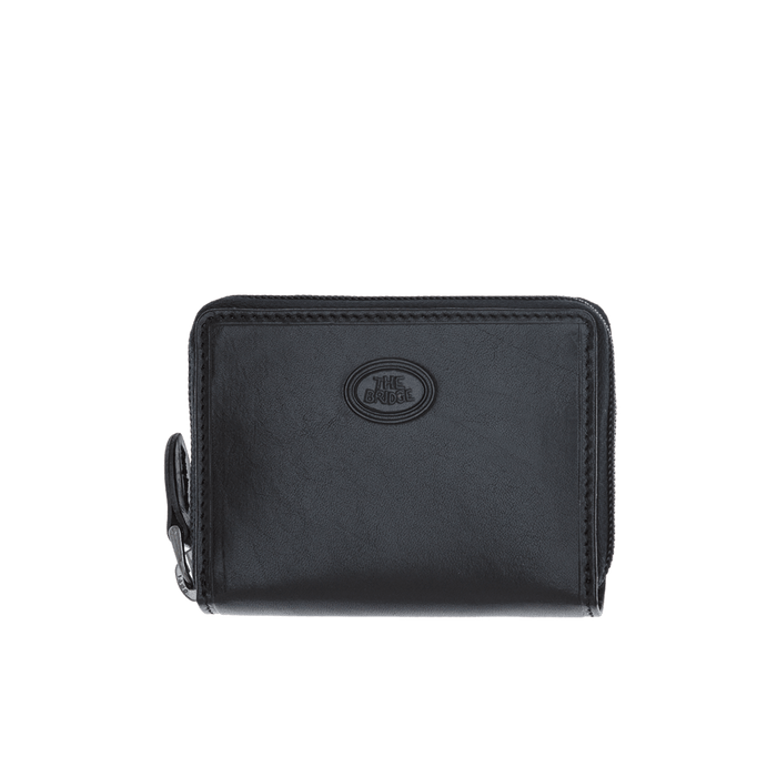 The Bridge Story Uomo Zipped Credit Card Holder with Coin Case Leather Wallet The Bridge 