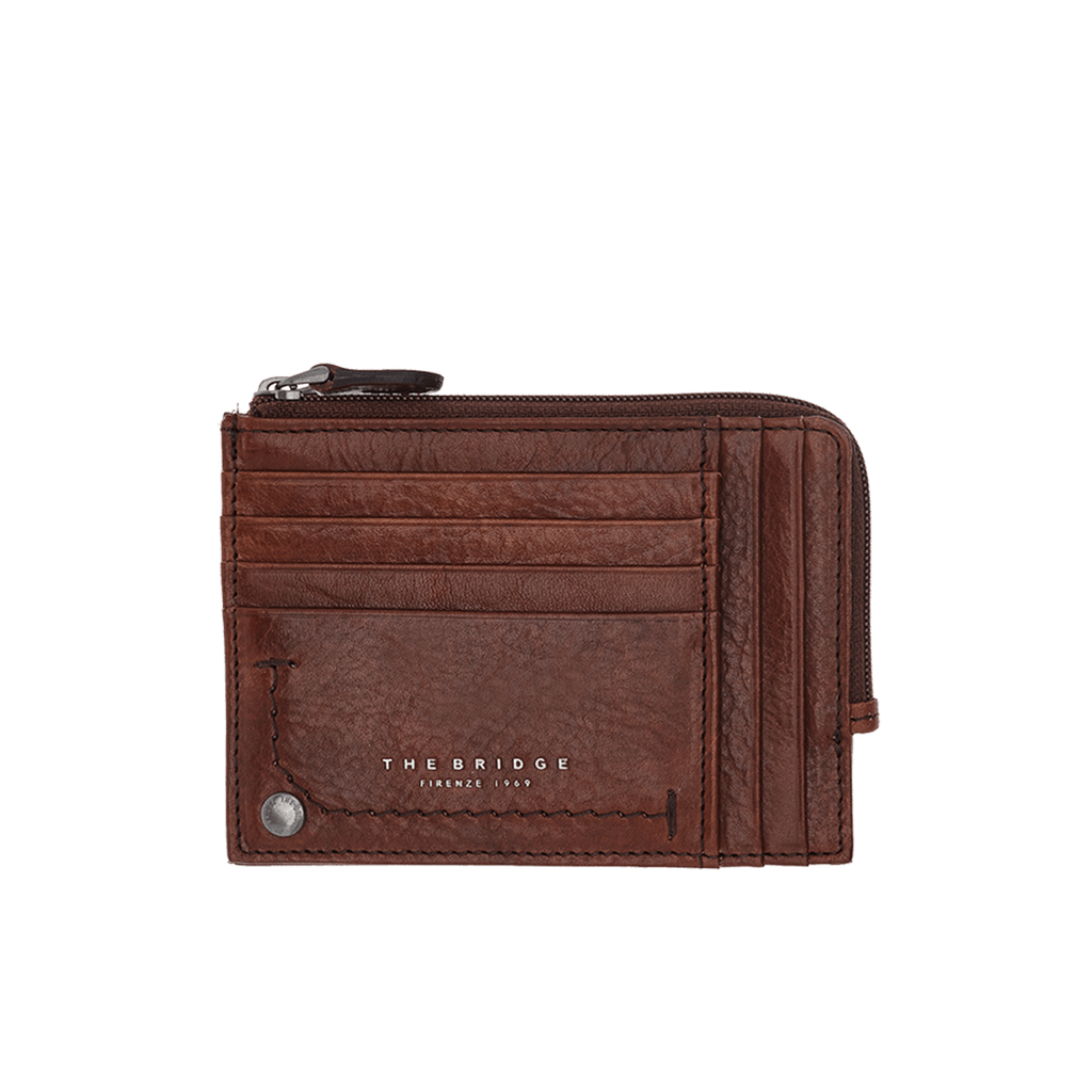 The Bridge Kallio Document Holder with 8 CC Slots and Coin Pouch Leather Wallet The Bridge 