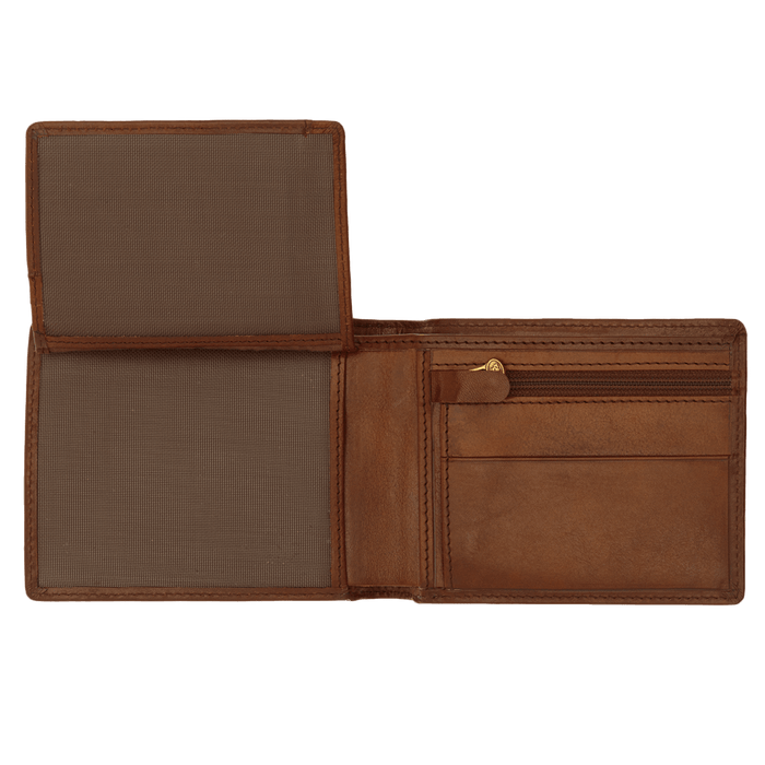 The Bridge Story Uomo Wallet with Coin Pocket and 5 CC Slots Leather Wallet The Bridge 