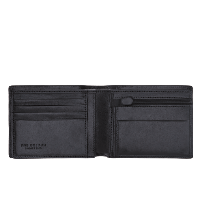 The Bridge Story Uomo Wallet with Coin Pocket and 5 CC Slots Leather Wallet The Bridge Black 