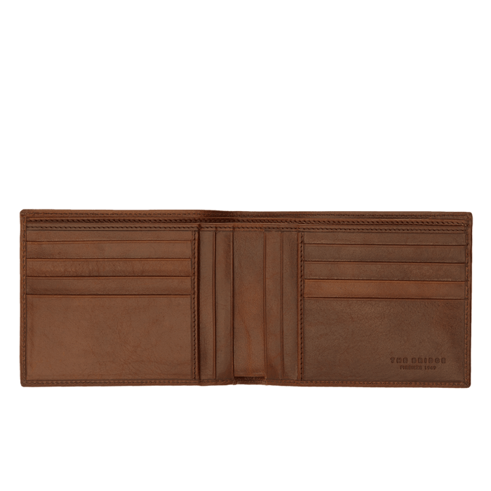 The Bridge Story Uomo Men's Wallet with 8 CC Slots and 6 Slip Pockets Leather Wallet The Bridge Brown 