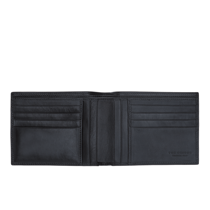 The Bridge Story Uomo Men's Wallet with 8 CC Slots and 6 Slip Pockets Leather Wallet The Bridge Black 
