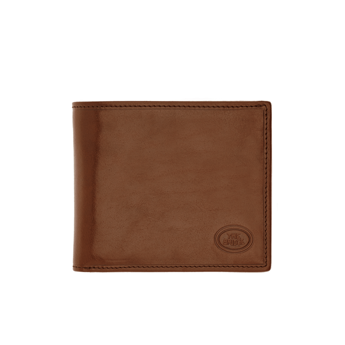 The Bridge Story Uomo Men's Wallet with 8 CC Slots and Coin Pouch Leather Wallet The Bridge 