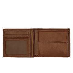 The Bridge Story Uomo Men's Wallet with 8 CC Slots and Coin Pouch Leather Wallet The Bridge Brown 