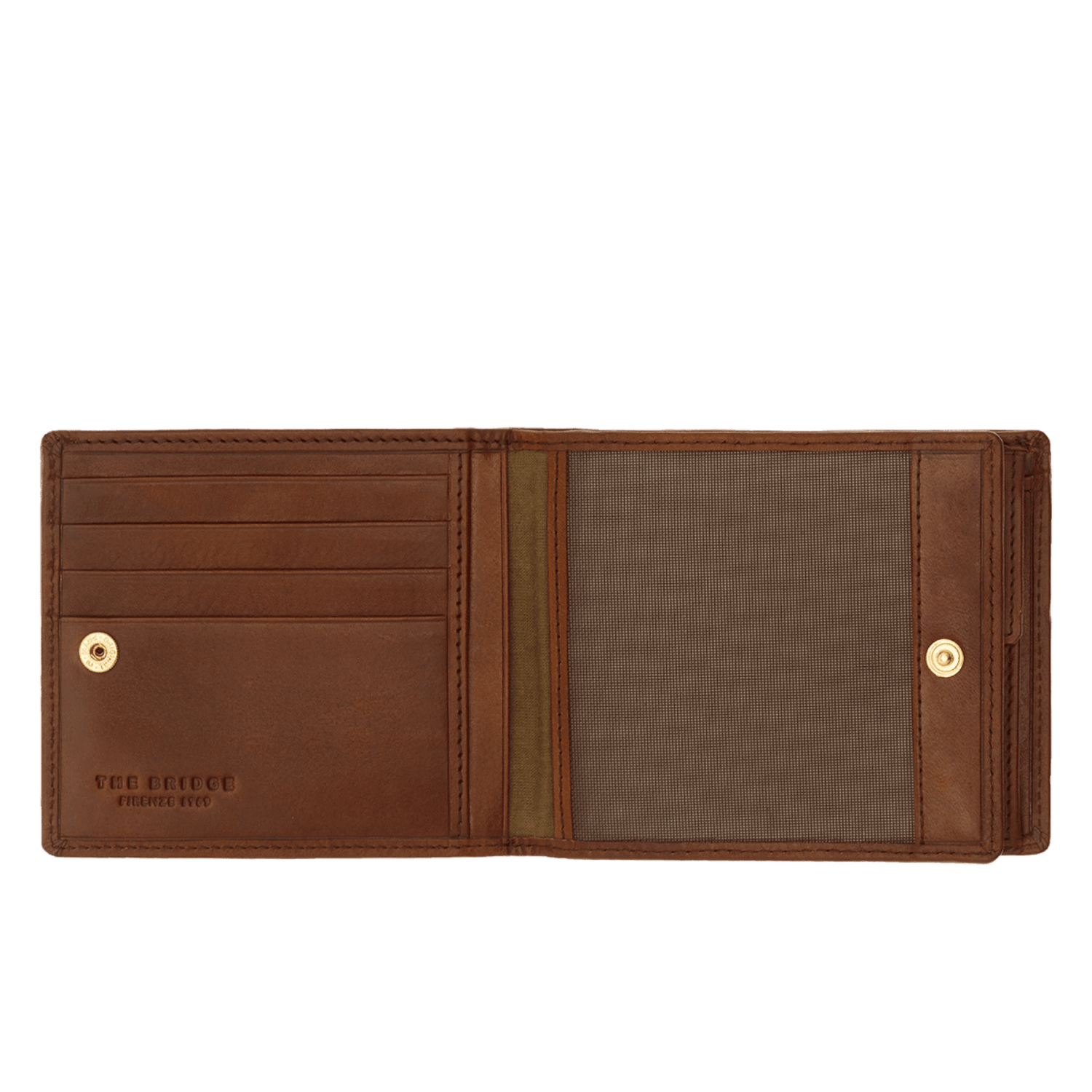 The Bridge Story Uomo Men's Wallet with 8 CC Slots and Coin Pouch Leather Wallet The Bridge 