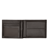 The Bridge Story Uomo Men's Wallet with 8 CC Slots and Coin Pouch Leather Wallet The Bridge Black 