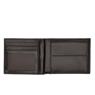 The Bridge Story Uomo Men's Wallet with 8 CC Slots and Coin Pouch Leather Wallet The Bridge Black 