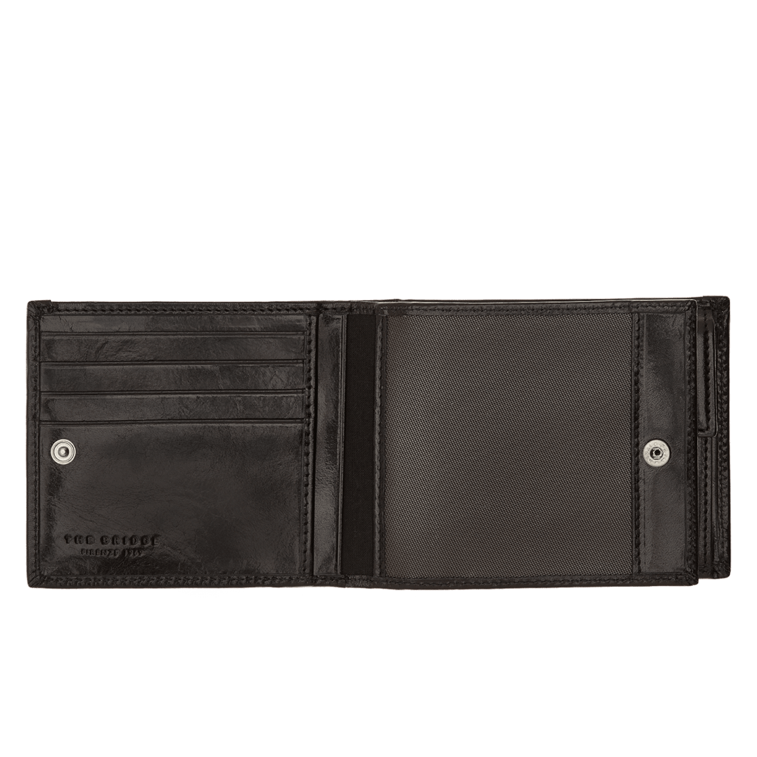 The Bridge Story Uomo Men's Wallet with 8 CC Slots and Coin Pouch Leather Wallet The Bridge 