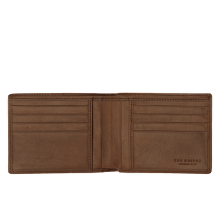 The Bridge Story Uomo Wallet with 8 CC Slots and 4 Slip Pockets Leather Wallet The Bridge Brown 