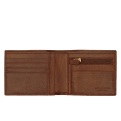 The Bridge Story Uomo Wallet with 5 CC Slots and Coin Pouch Leather Wallet The Bridge Brown 