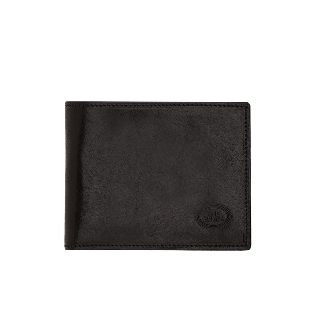 The Bridge Story Uomo Wallet with 5 CC Slots and Coin Pouch Leather Wallet The Bridge 