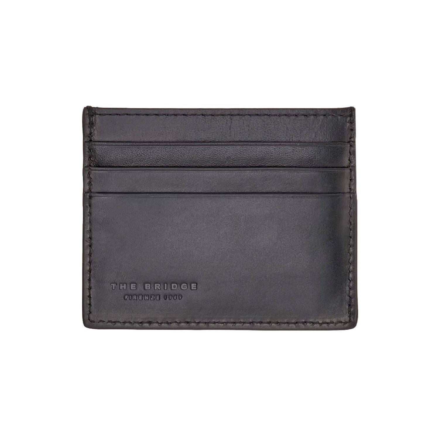 The Bridge Alberto Credit Card Holder with 8 CC Slots Leather Wallet The Bridge 