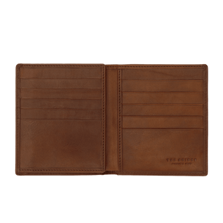 The Bridge Story Uomo Wallet with 10 CC Slots and Mesh Foldout Leather Wallet The Bridge Brown 
