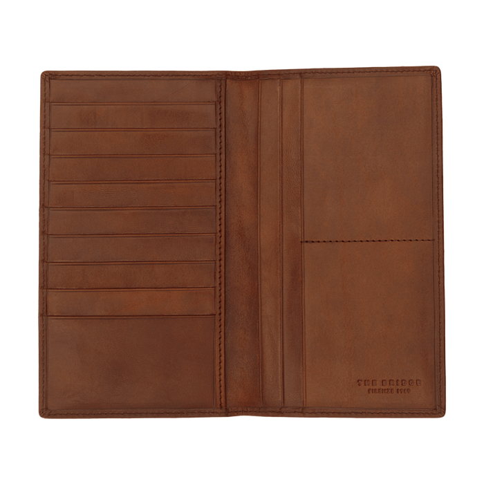 The Bridge Story Uomo Document Holder Leather Wallet The Bridge Brown 