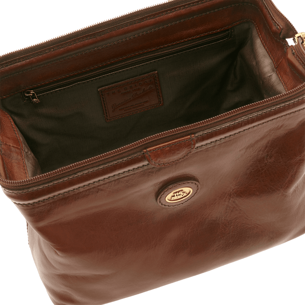 The Bridge Story Viaggio Leather Toiletry Case Toiletry Bag The Bridge 