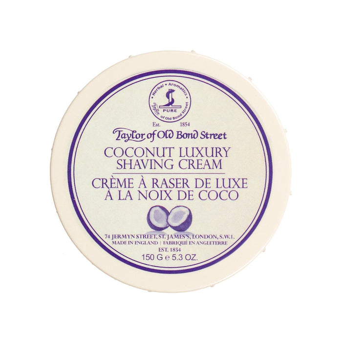 Taylor of Old Bond Street Shaving Cream Bowl, Coconut Shaving Cream Taylor of Old Bond Street 