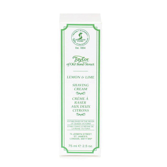 Taylor of Old Bond Street Classic Shaving Cream Travel Tube, Lemon and Lime Shaving Cream Taylor of Old Bond Street 
