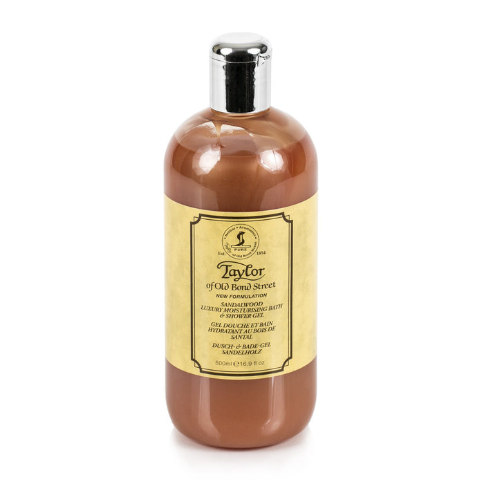 Taylor of Old Bond Street Sandalwood Moisturizing Bath and Shower Gel, 500 ml Men's Grooming Cream Taylor of Old Bond Street 