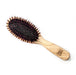 TEK Big Oval Ash Wood Hair Brush with Boar Bristles and Nylon Pins Hair Brush TEK Natural 