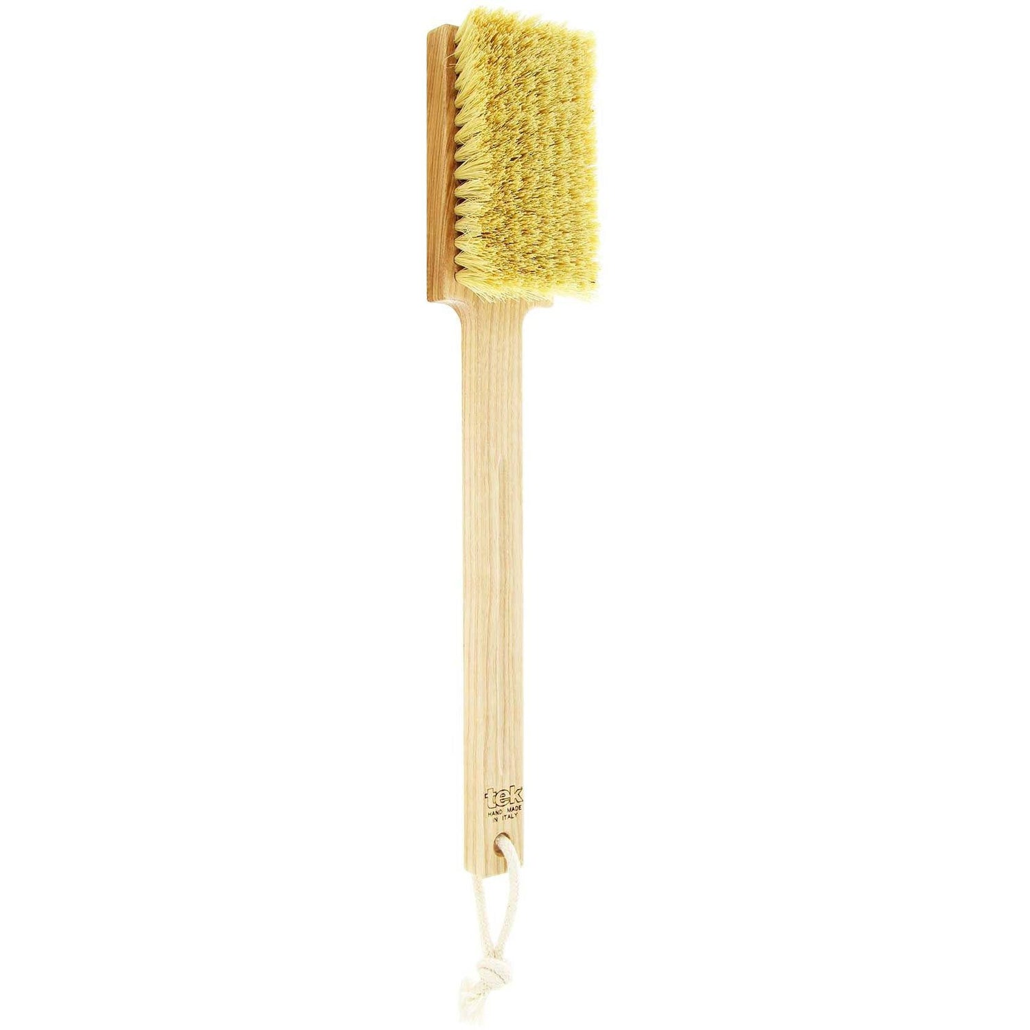 TEK Natural Ash Wood Bath Brush with Tampico or Boar Bristles Bath Brush TEK Pure Tampico Fiber (Hard) 