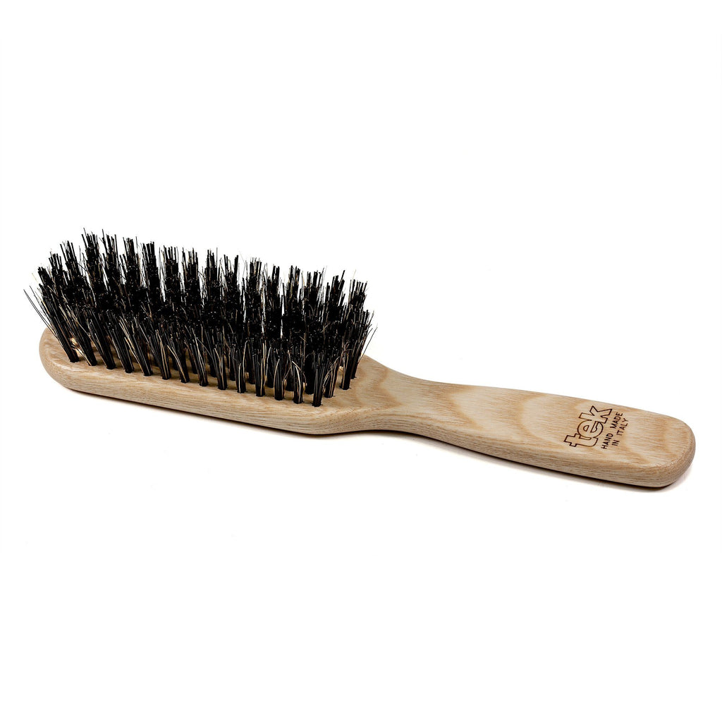 TEK Rectangular Ash Wood Hair Brush with Boar Bristles Hair Brush TEK 