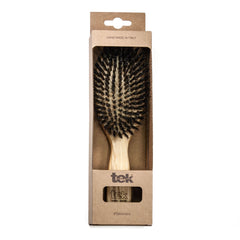TEK Big Oval Ash Wood Hair Brush with Boar Bristles Hair Brush TEK 