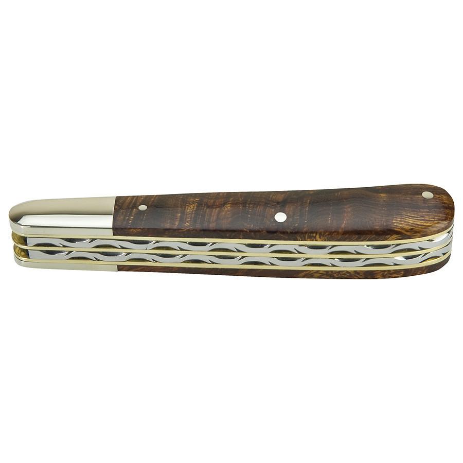 Taylor's Eye Witness Premier Collection Twin Blade Gents Clip Point Knife, Ironwood Pocket Knife Taylor's Eye Witness 