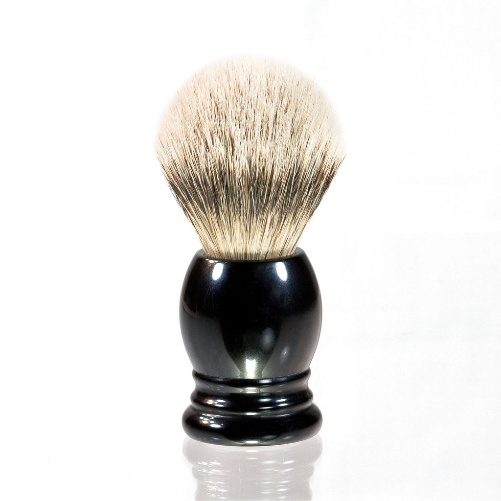 H.L. Thater 4292 Series Silvertip Shaving Brush with Black Handle, Size 3 Badger Bristles Shaving Brush Heinrich L. Thater 