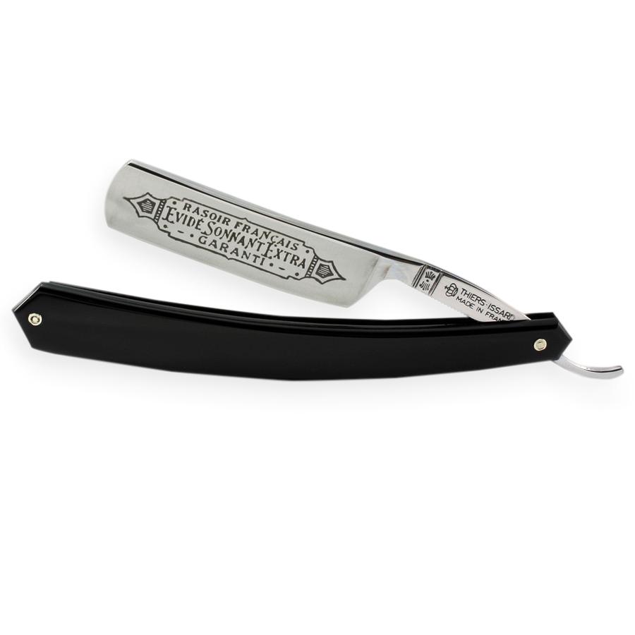 Thiers Issard Evide Sonnant Singing Straight Razor 5/8", Black Scales Straight Razor Thiers Issard 