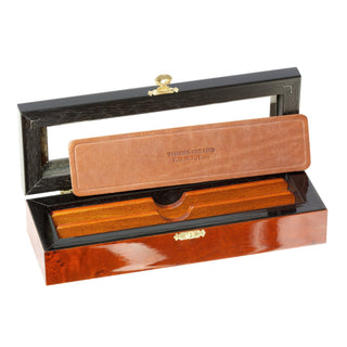 Thiers Issard Deluxe Elm Burl Two-Razor Display Box Grooming Travel Case Thiers Issard 