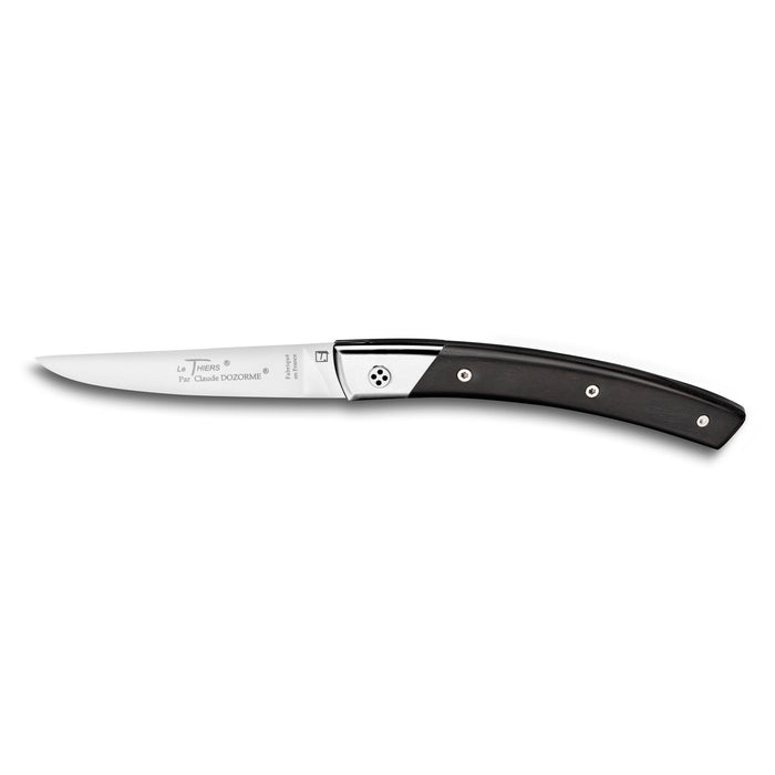 Claude Dozorme Le Thiers® Secret Pocket Knife, Ebony Wood Handle Pocket Knife Claude Dozorme 