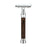 Timor 1365 Closed Comb Safety Razor with Solid Wenge Wood Long Handle Double Edge Safety Razor Timor 